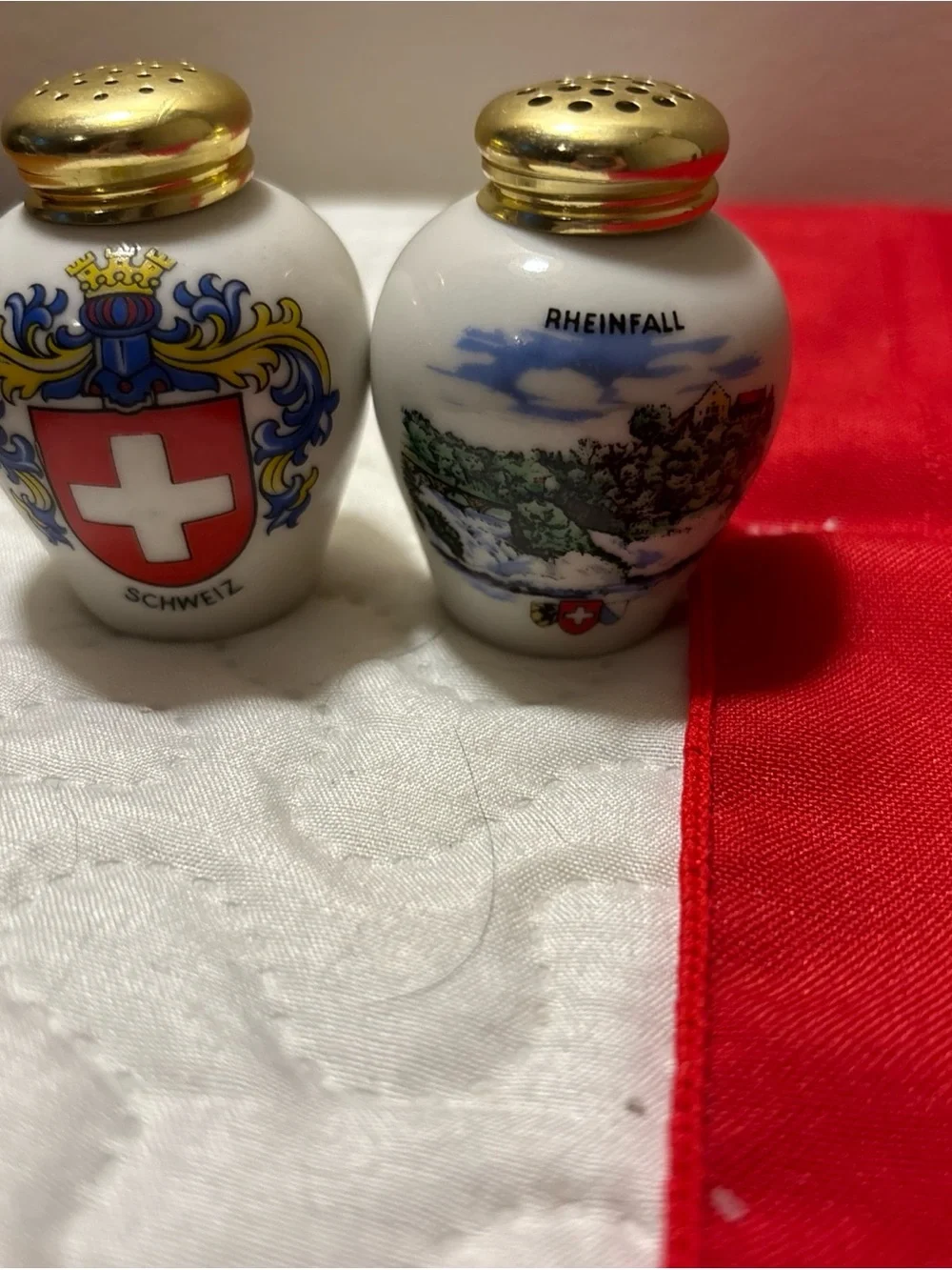Brach Made in Germany Porcelain Miniature - White with Floral Accent